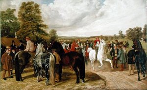Der Pferdemarkt, Southborough Common, nach einem Gemälde von John Frederick Herring Snr.