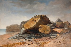 Strandszene, Marazion, Cornwall, 1860