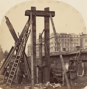 Bau der Internationalen Ausstellung 1862 in South Kensington von Benjamin L. Spackman