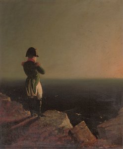 Napoleon Bonaparte nachdenklich auf St. Helena, 1841 von Benjamin Robert Haydon