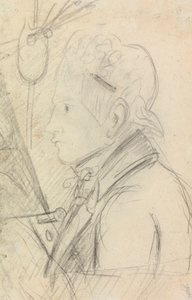 Porträtstudie eines jungen Mannes von Benjamin Robert Haydon