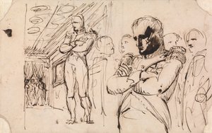 Studien von Napoleon, Arme verschränkt, mit anderen Figuren von Benjamin Robert Haydon