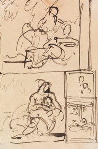 Studie für sitzende Figuren von Benjamin Robert Haydon