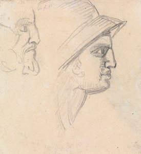 Studie männlicher Köpfe von Benjamin Robert Haydon