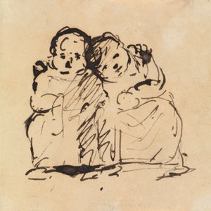 Studie von zwei Kindern von Benjamin Robert Haydon