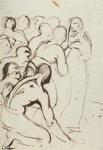 Studie einer Gruppe von Figuren, kniend und stehend von Benjamin Robert Haydon