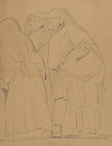 Studie einer Gruppe von stehenden Figuren in Roben von Benjamin Robert Haydon