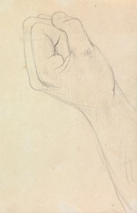 Studie einer Hand, zur Faust geballt von Benjamin Robert Haydon