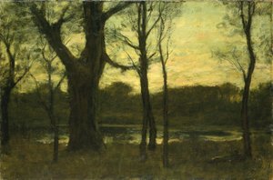 Ein Teich im Wald, spätes 19. Jahrhundert