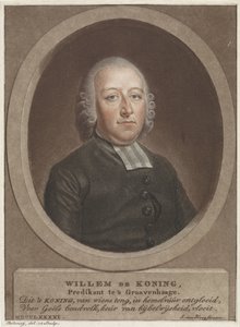 Porträt von Pfarrer Willem de Koning von Benjamin Samuel Bolomey