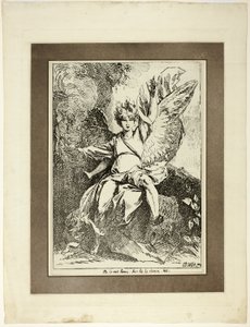 Engel der Auferstehung, aus der ersten Ausgabe von Specimens of Polyautography von Benjamin West