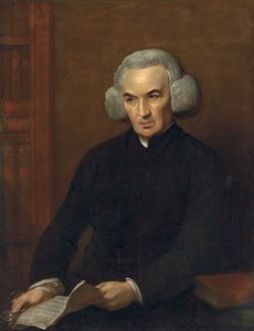 Porträt von Dr. Richard Price, einen Brief von Benjamin Franklin haltend von Benjamin West