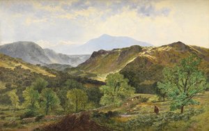 Moel Siabod - im Tal des Lledr, 1871 von Benjamin Williams Leader