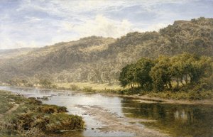 Am Llugwy unterhalb von Capel Curig von Benjamin Williams Leader