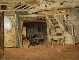 Studie eines Cottage-Interieurs, ca. 1869 von Benjamin Williams Leader