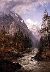Der Sheum von Rosenlaui von Benjamin Williams Leader