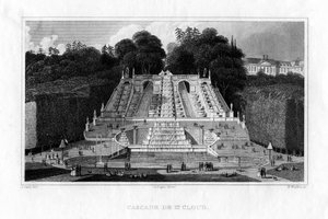 Wasserfall von St. Cloud, Paris (1830)