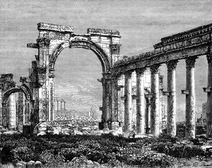 Die Ruinen von Palmyra, Syrien, 19. Jahrhundert