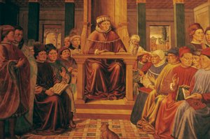Augustinus lehrt Rhetorik in Rom