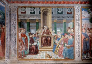 Das Leben des heiligen Augustinus: Der heilige Augustinus lehrt in Rom