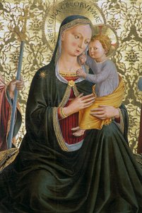 Madonna der Demut, von Benozzo Gozzoli, Sapienza Nuova Altarbild, Perugia, Umbrien, Italien