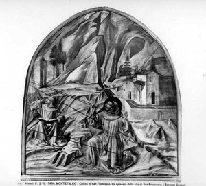 Der heilige Franziskus empfängt die Stigmata (Fresko)