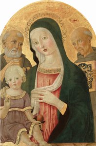 Madonna mit Kind, Heiliger Hieronymus und Heiliger Bernhardin von Siena