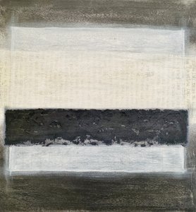 Abstrakte Schichten in neutralen Farbtönen