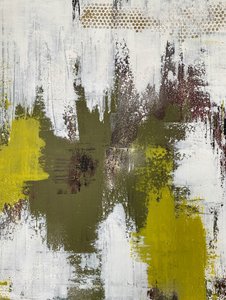 Moderne grüne abstrakte Textur von Berit Pihl