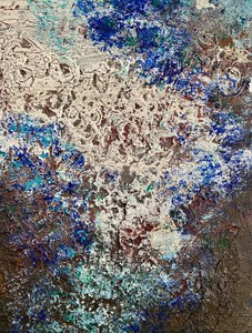 Lebendige blaue Textur von Berit Pihl