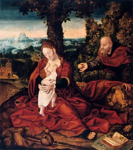 Die Rast auf der Flucht nach Ägypten, 16. Jahrhundert von Bernard van Orley