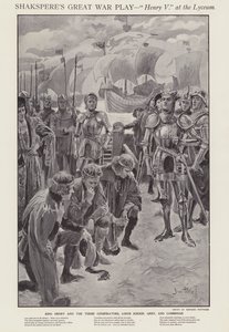 Szene aus einer Aufführung von Shakespeares Henry V im Lyceum Theatre, London