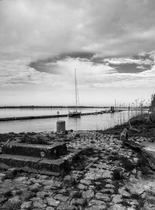 Hafen an der Dordogne, Bourg-sur-Gironde, Gironde