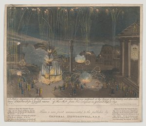 Feuerwerk in Covent Garden, 1809