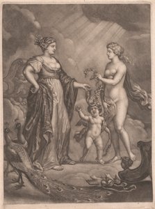 Juno, Venus und Amor von Bernard Lens