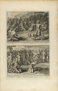 Zeremonie, beobachtet von einem der Könige von Florida... von Bernard Picart
