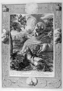Io verwandelt sich in eine Kuh: Merkur schlägt Argus den Kopf ab, 1733