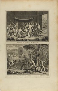 Hochzeit der Indianer von Panama/die Eltern und die Freunde... von Bernard Picart