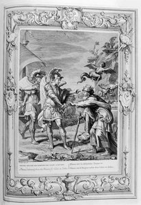 Phineus wird von den Harpyien durch Kalais und Zethes befreit, 1733