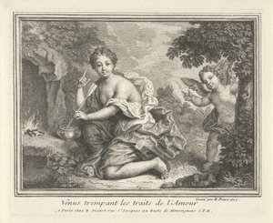 Venus mit den Pfeilen des Amor von Bernard Picart
