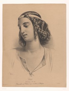 Porträt der Schauspielerin Mademoiselle Rachel (Élisabeth Rachel Félix) von Bernard Romain Julien