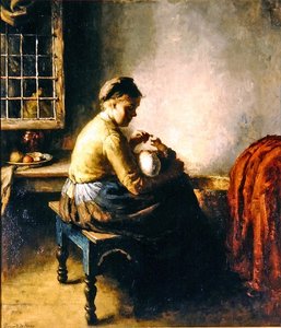 Mutter, die ihr Baby stillt von Bernard de Hoog