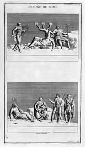 Der Ursprung Roms, 1757 von Bernard de Montfaucon