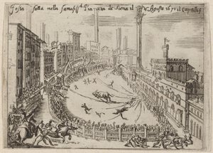 Die Piazza, Siena von Bernardino Capitelli