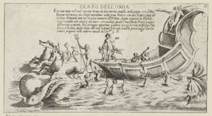 Triumphwagen des Sieneser Bezirks Onda (Triumphwagen für ein Festival in Siena 1632)