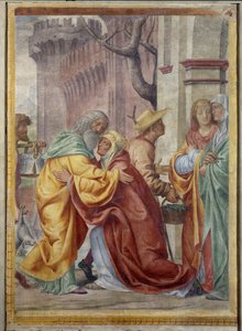 Begegnung von St. Anna und St. Joachim an der goldenen Tür von Bernardino Luini