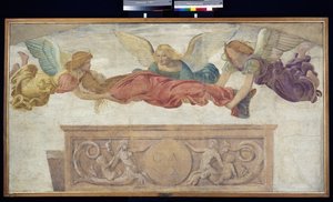 Der Körper der hl. Katharina von Engeln getragen von Bernardino Luini