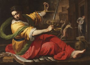 Allegorie der Gerechtigkeit von Bernardino Mei