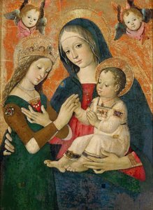 Die mystische Hochzeit der Heiligen Katharina von Bernardino Pinturicchio