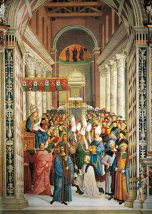 Krönung von Papst Pius II (Detail)
